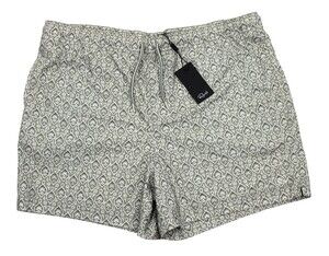Rails La Brea Bermuda Shorts Mens 2XL Beige Spandex Batik Print Elastic Waist